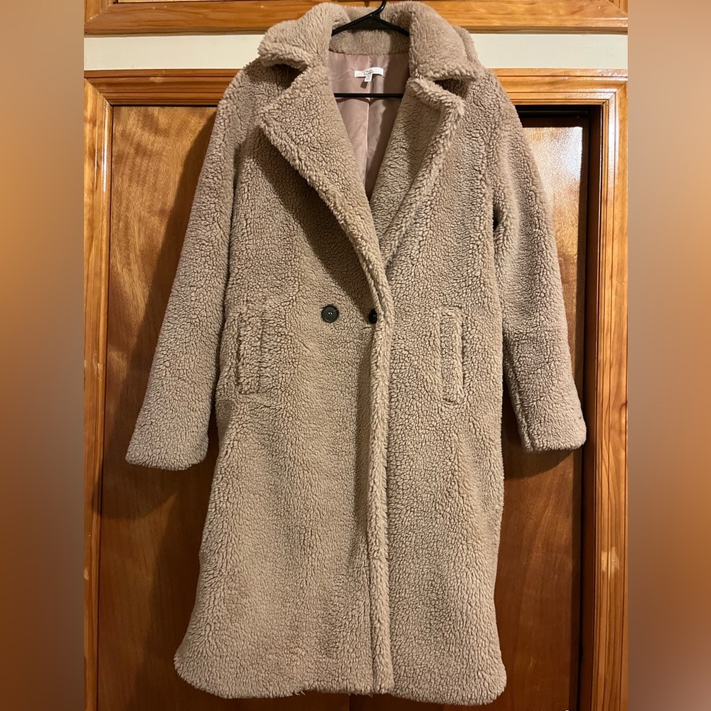 m.n.i Los Angeles Fuzzy Trench Coat